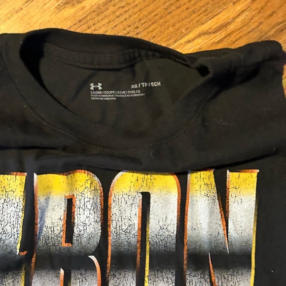 Under Armour Black and Orange Iron Paradise Tank, Sz XS - Picture 3 of 4